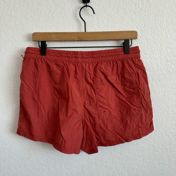 Athleta Expedition Short Drawstring Elastic Waist Hiking Shorts Red Orange 4 - Picture 9 of 13